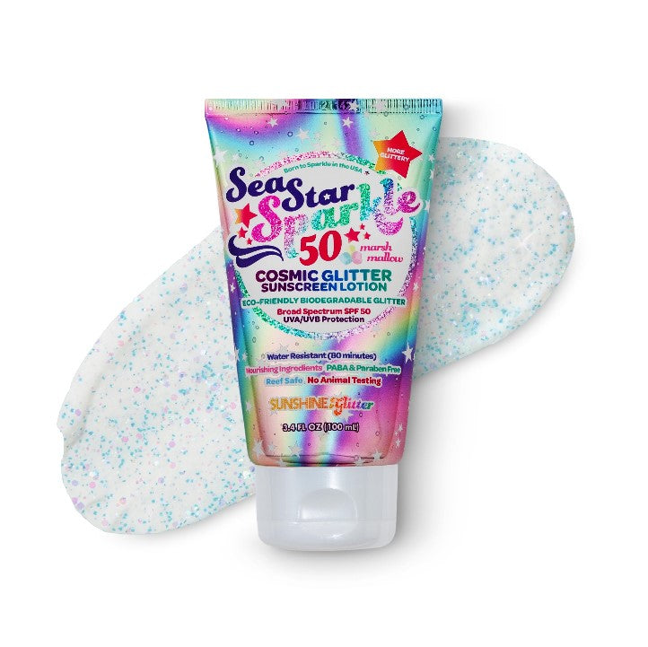 Sea Star Sparkle Cosmic Stardust SPF 50 Glitter Sunscreen - HoneyBug