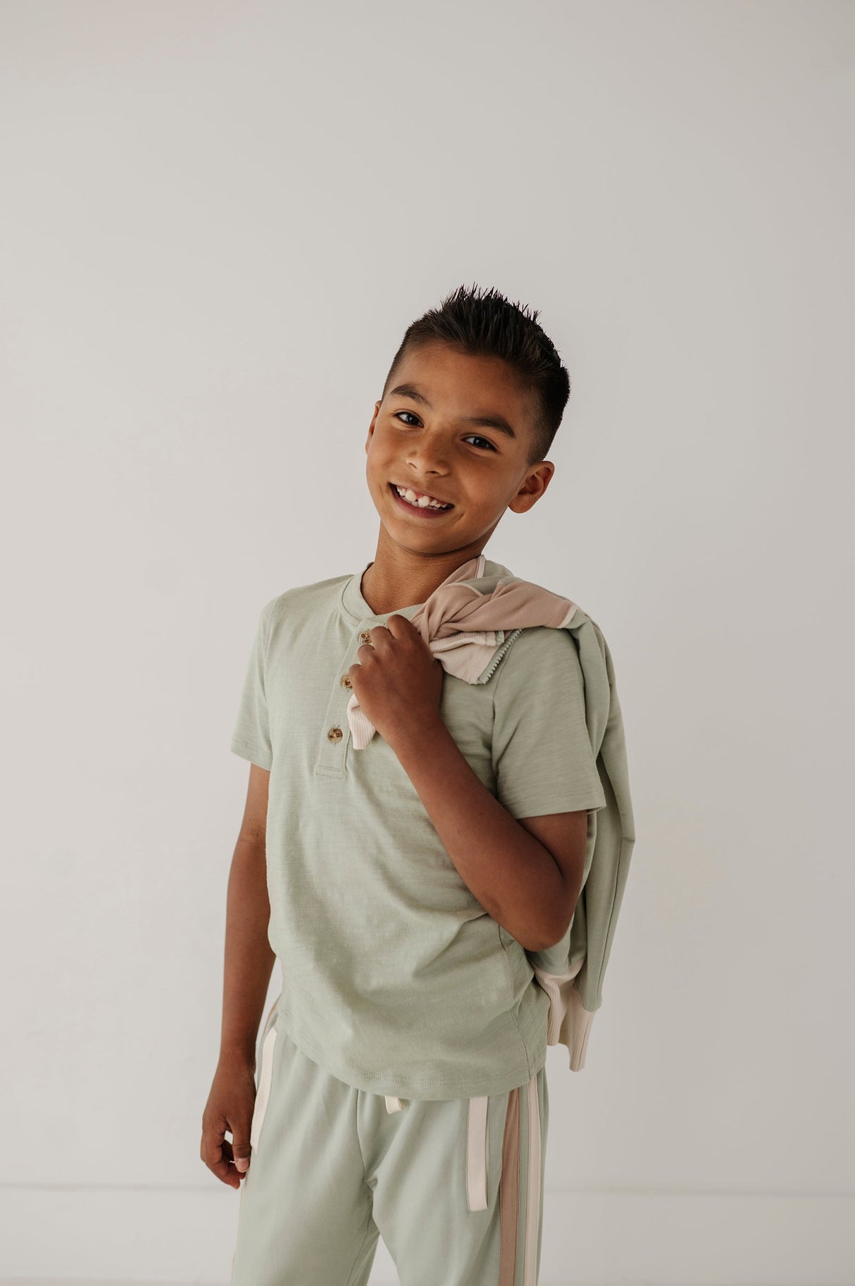 Short Sleeve Henley Shirt