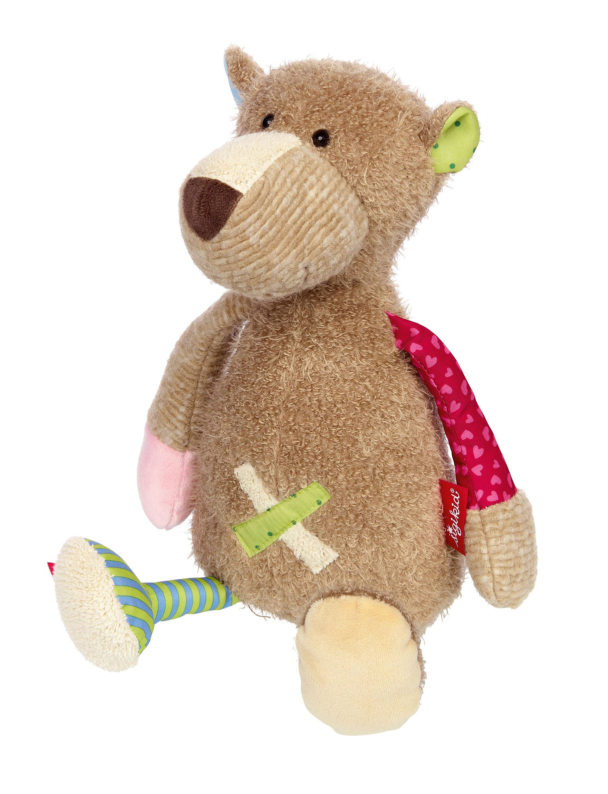 Patchwork Bear Plush Toy - HoneyBug