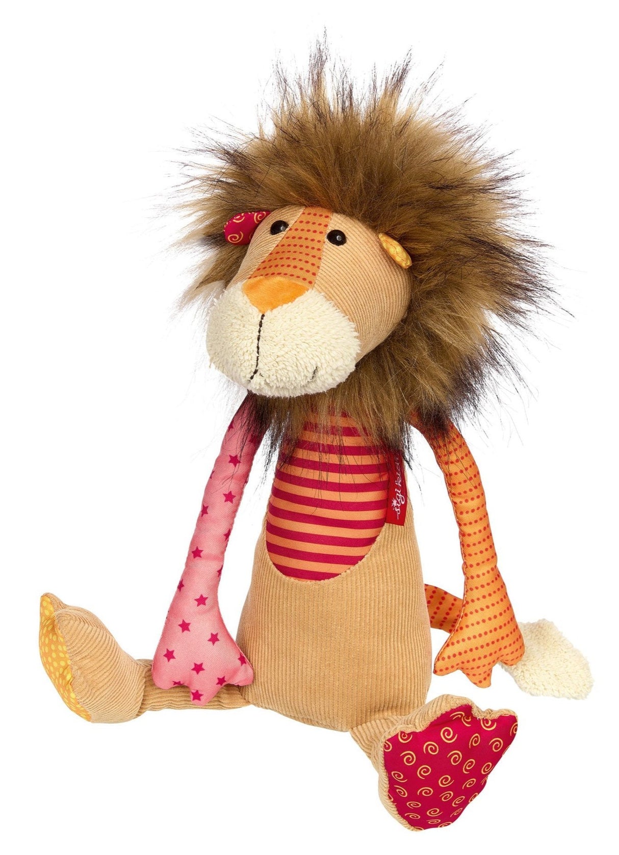 Patchwork Lion Plush Toy - HoneyBug