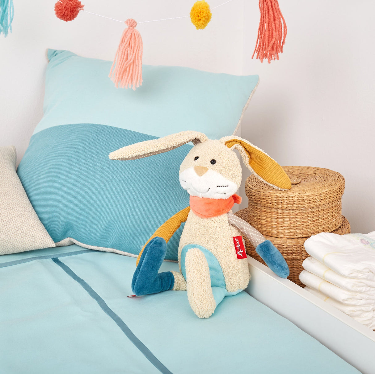Patchwork Rabbit Plush Toy - HoneyBug