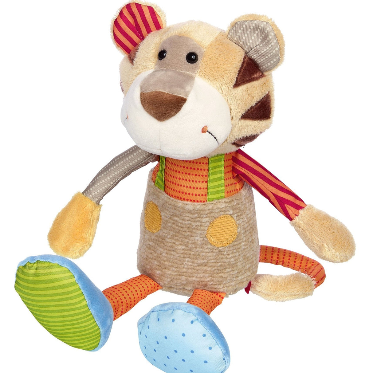 Patchwork Tiger Plush Toy - HoneyBug