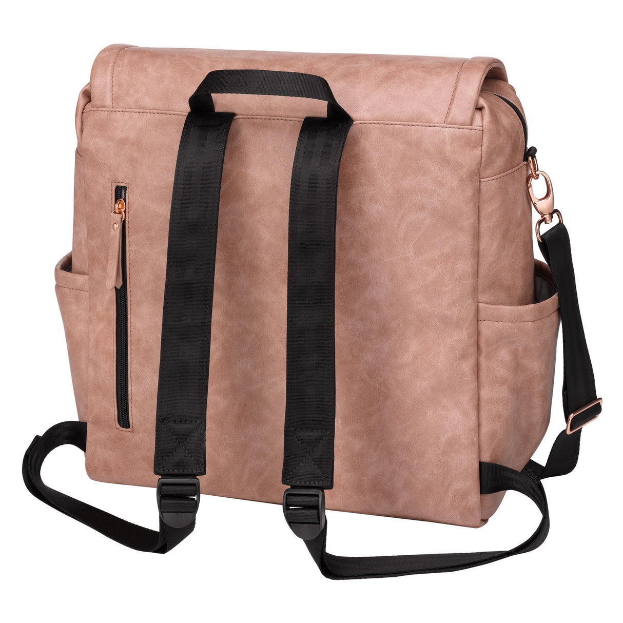 Boxy Backpack - Dusty Rose Leatherette - HoneyBug