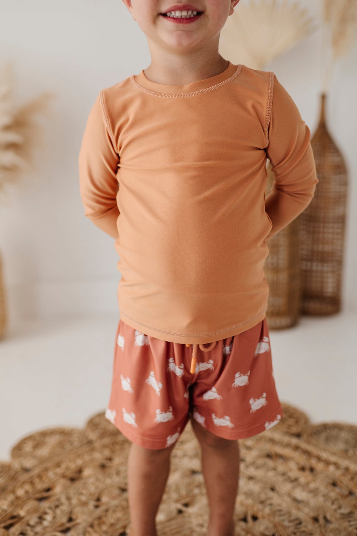 Long Sleeve Rash Guard Swim Shirt - HoneyBug