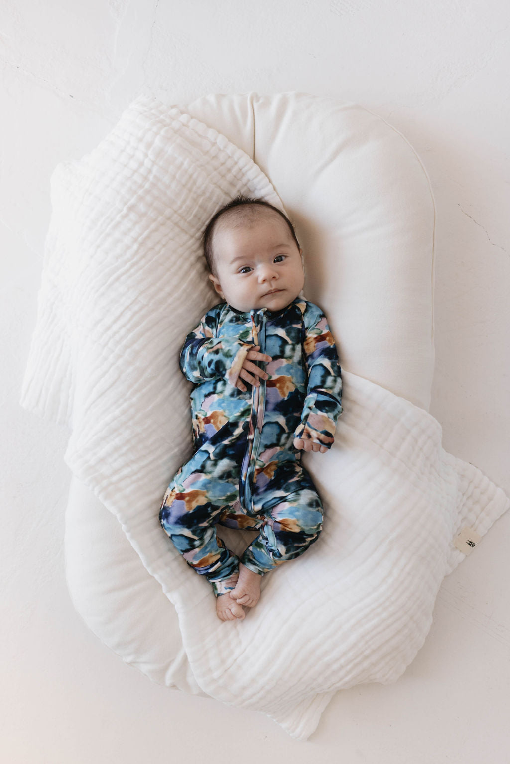 Bamboo Zip Pajamas | Charli Print - HoneyBug
