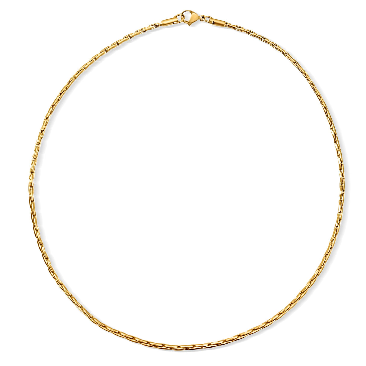 Anya Rectangular Box Chain Necklace - HoneyBug