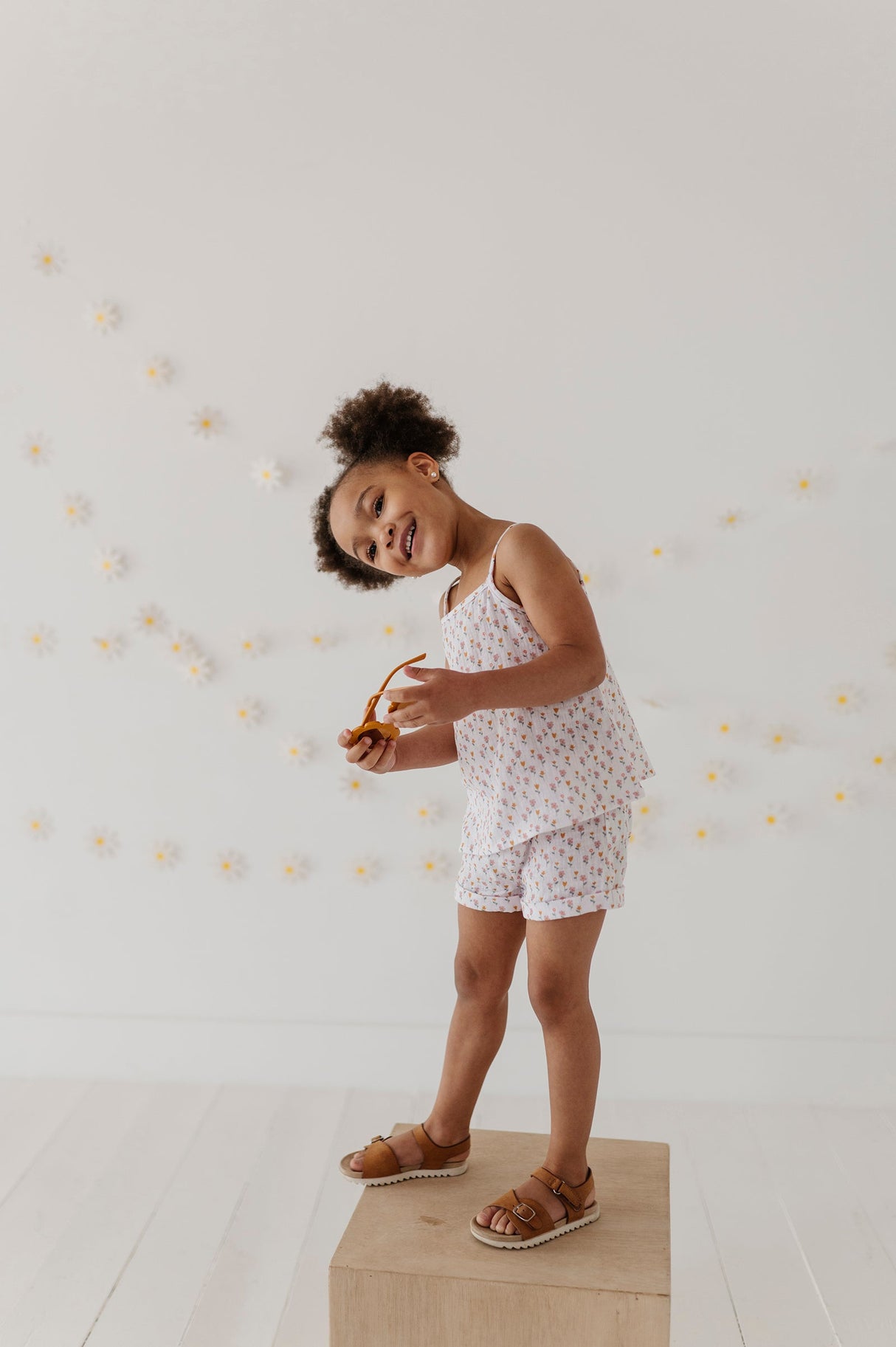 Girl's Gauze Tank & Short Set