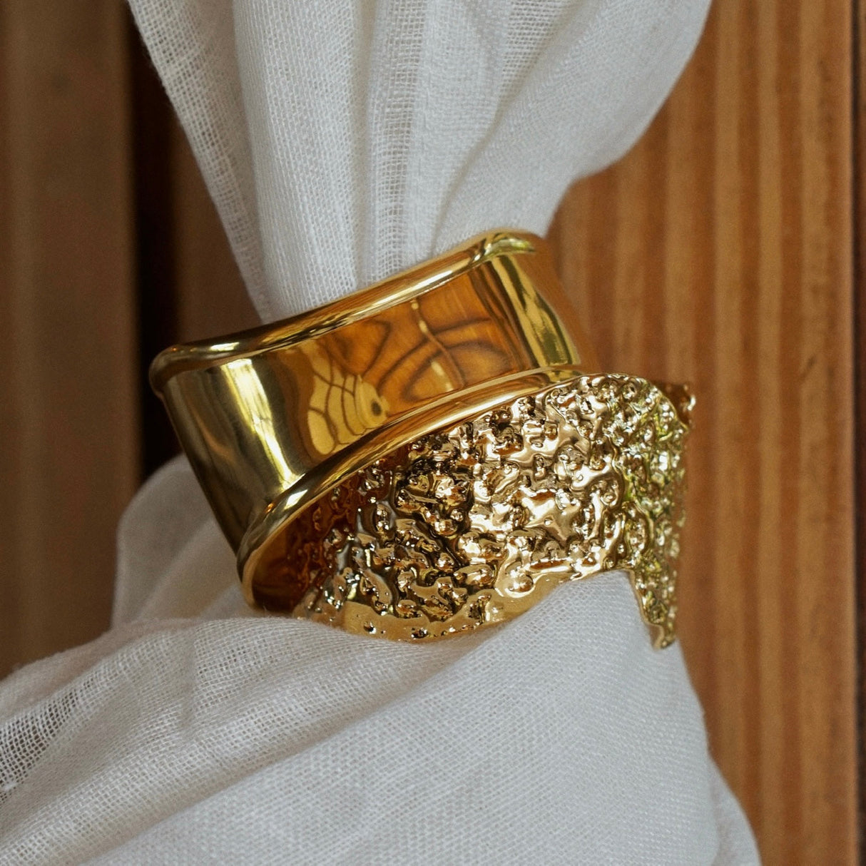 Josette Asymmetrical Cuff Bracelet - HoneyBug