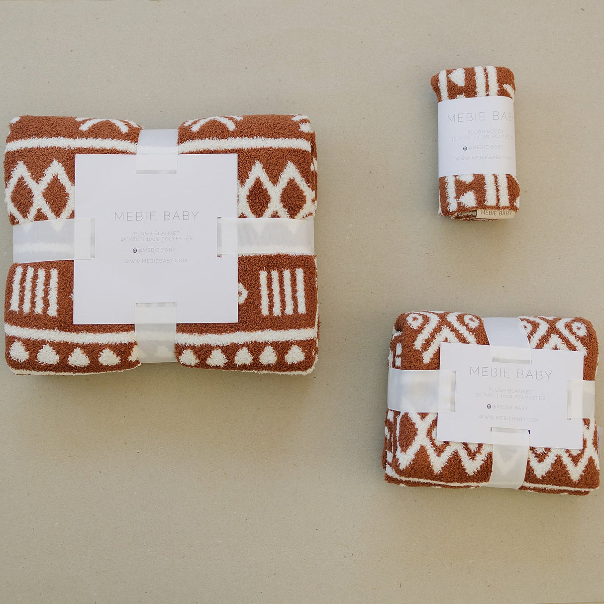 Rust Alpine Plush Blanket - HoneyBug