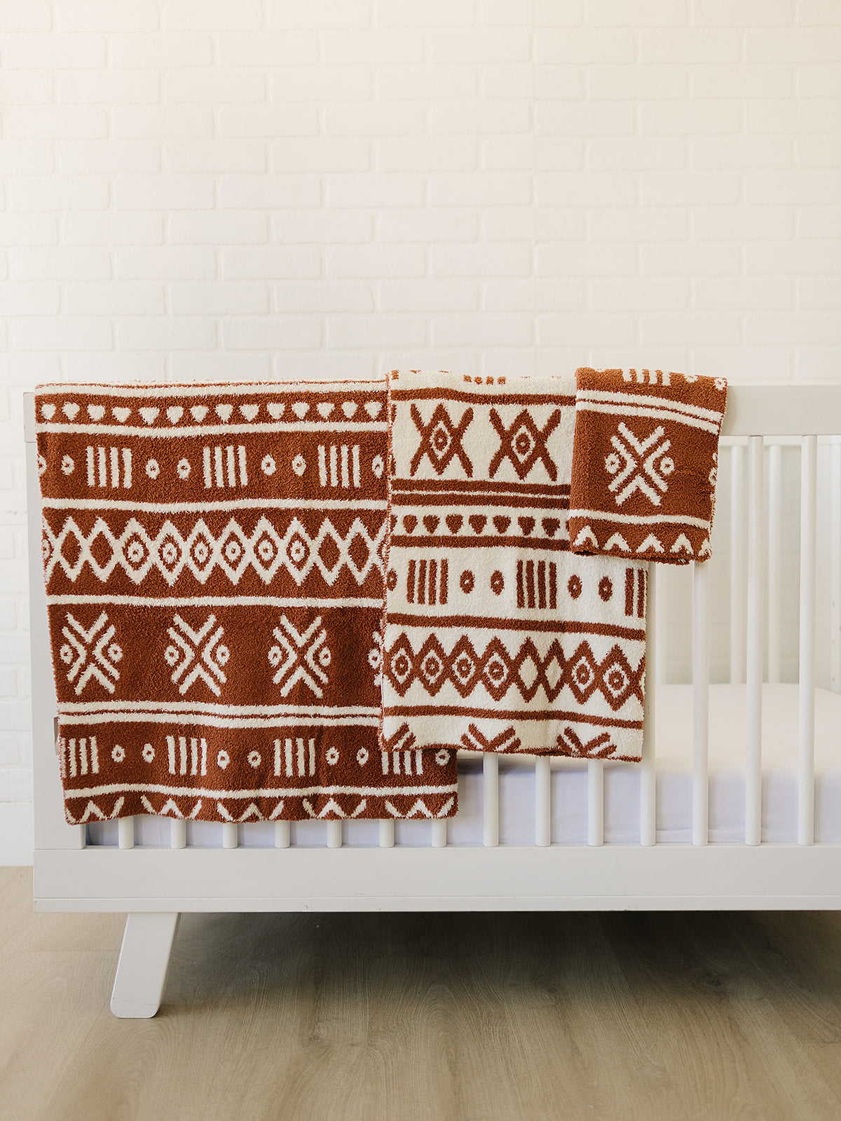 Rust Alpine Plush Blanket - HoneyBug