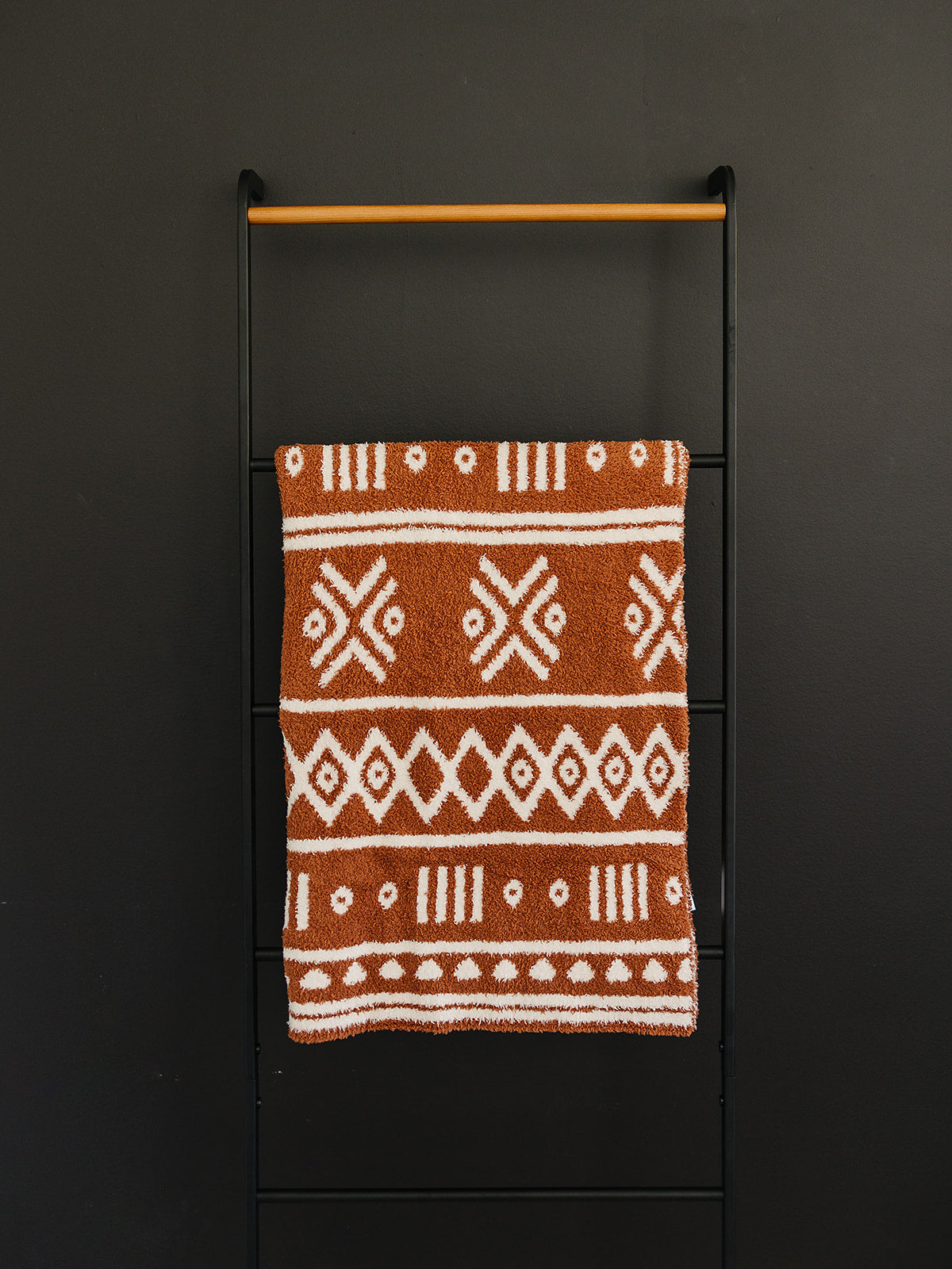 Rust Alpine Plush Blanket - HoneyBug