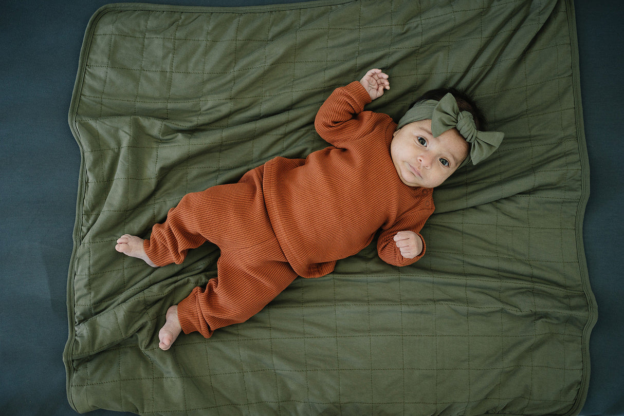 Olive Bamboo Head Wrap - HoneyBug