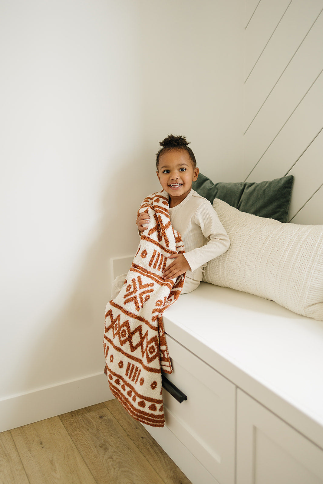 Rust Alpine Plush Blanket - HoneyBug