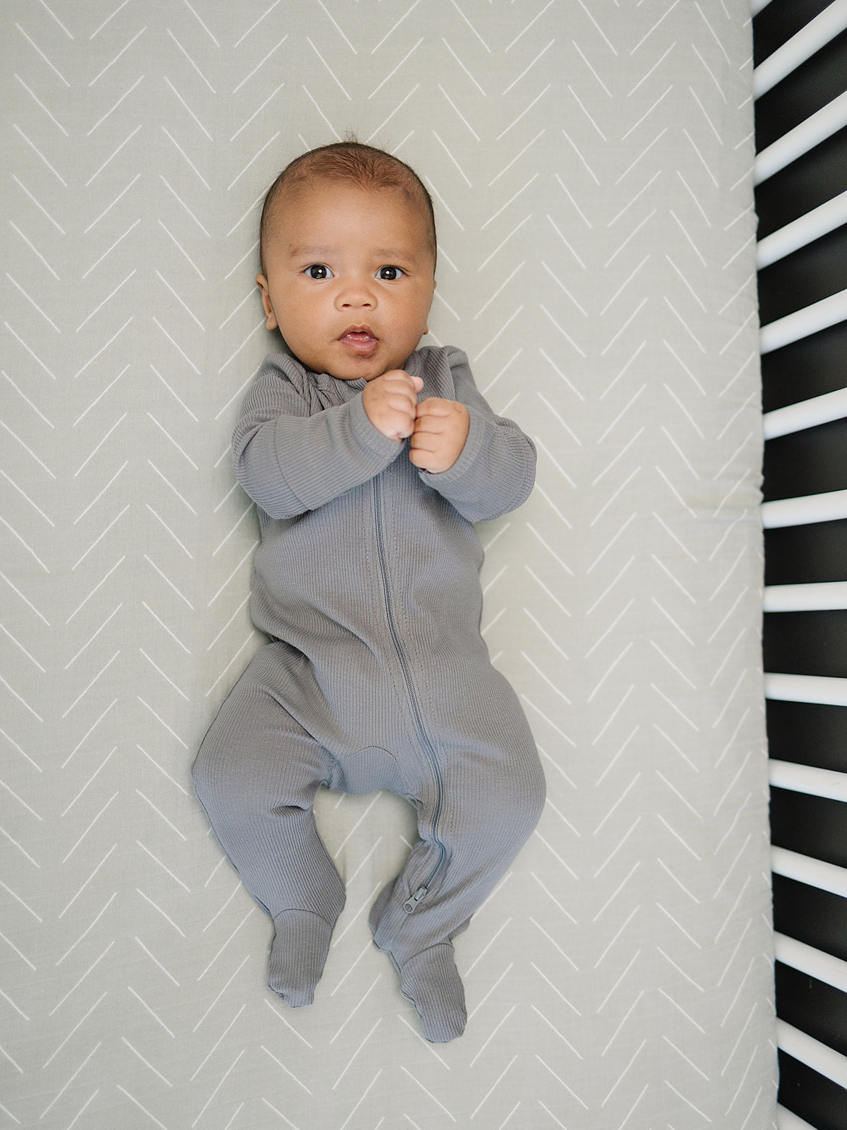 Desert Sage Muslin Crib Sheet - HoneyBug