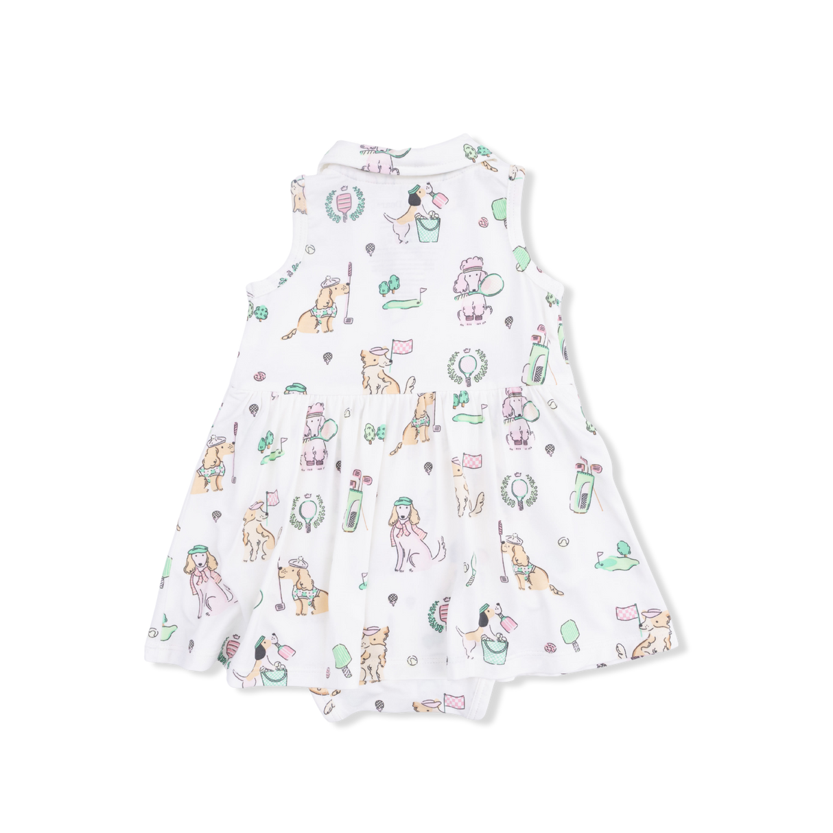 Country Club Dogs Pink - Polo Tennis Dress
