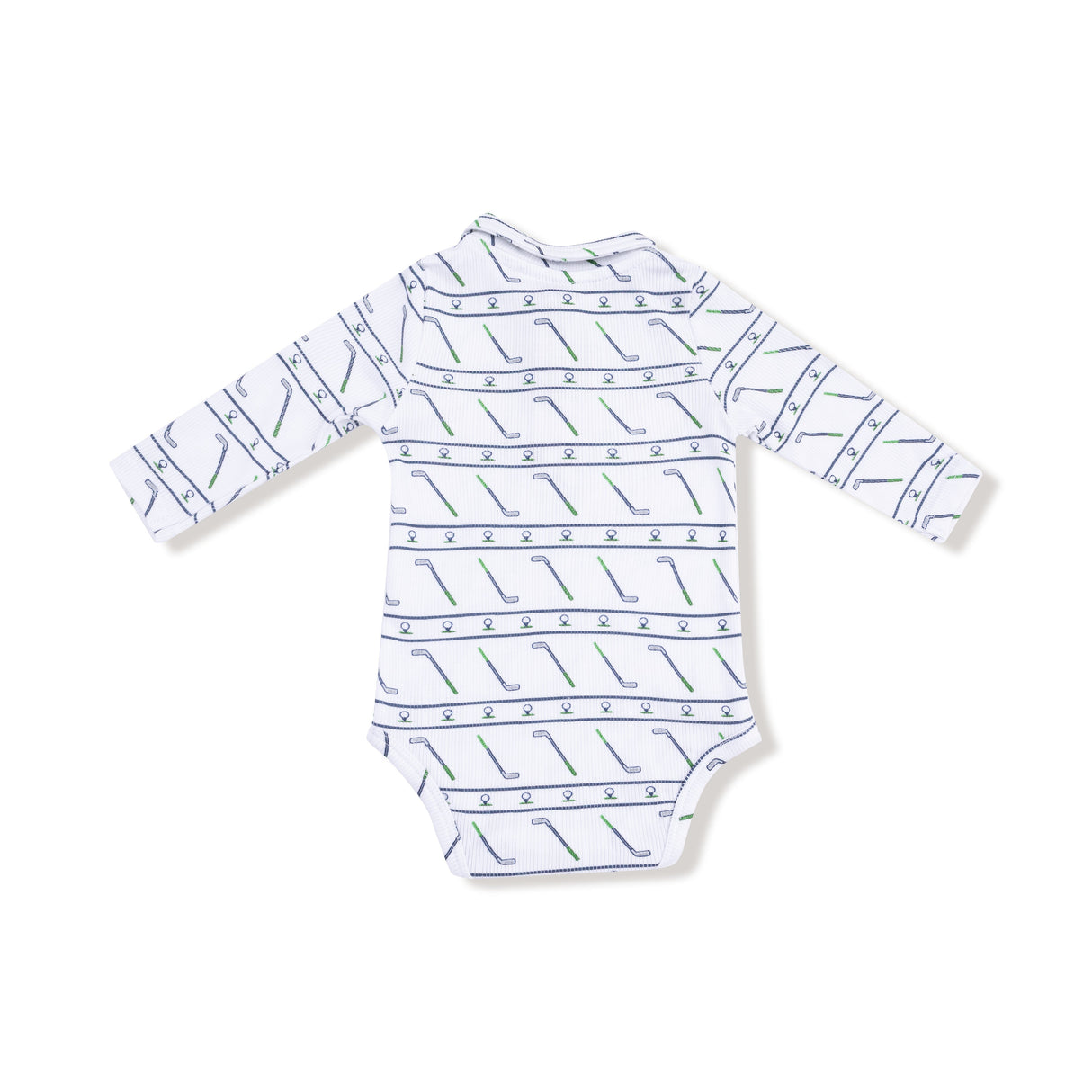 Long Sleeve Polo Bodysuit - HoneyBug