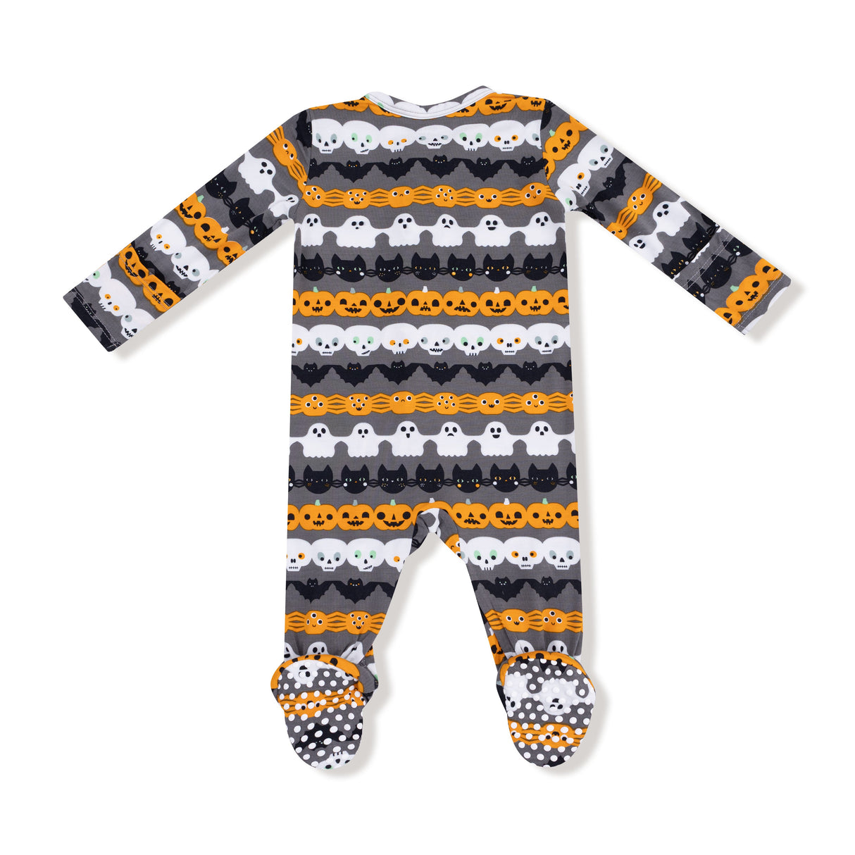 2 Way Zipper Footie - Halloween Paper Garland Glow in the Dark - HoneyBug