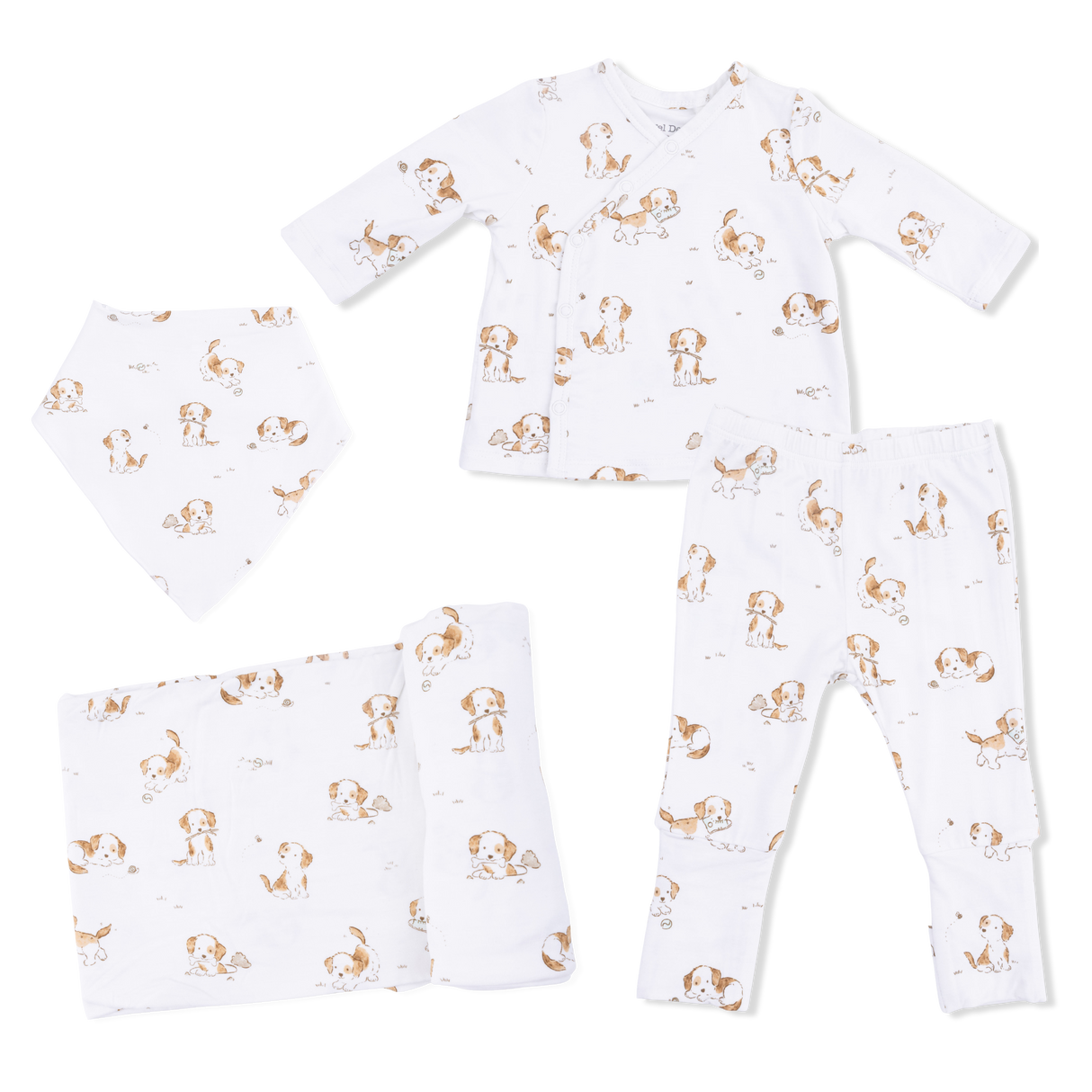 Explorer Puppy - Take Me Home Set with Bandana Bib & Swaddle