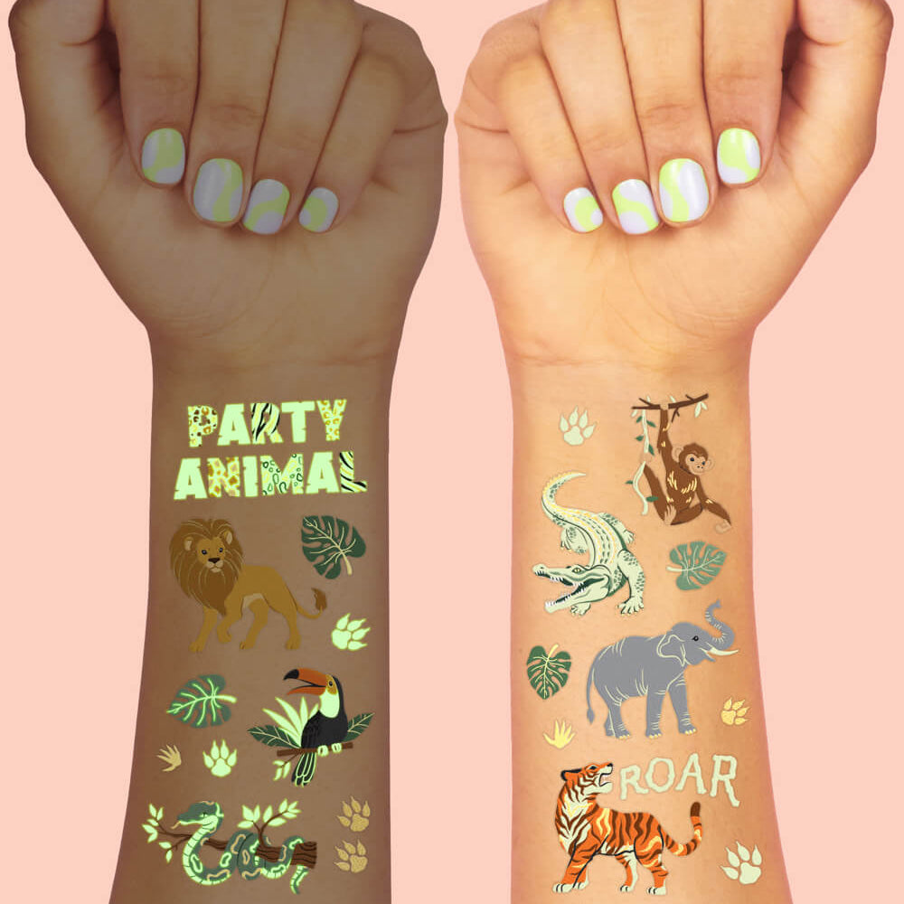 Go Wild Glo Tats - 52 Temporary Tattoos