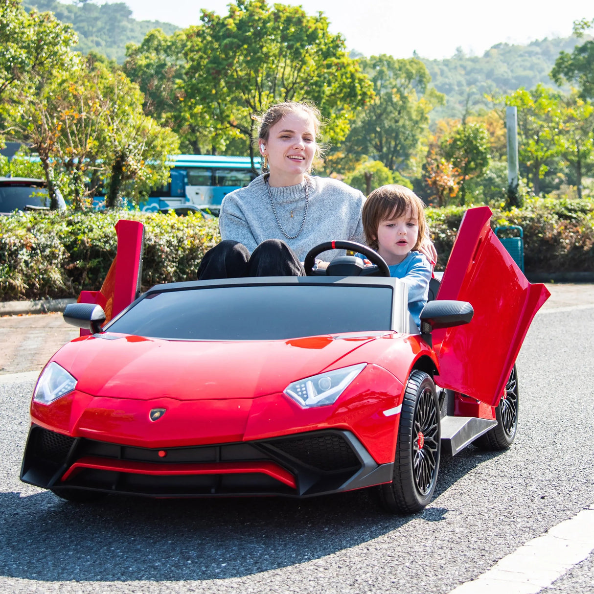 24V Lamborghini Aventador 2 Seater Ride On Car for Kids: Advanced Brushless Motor & Differential for High-Octane Fun