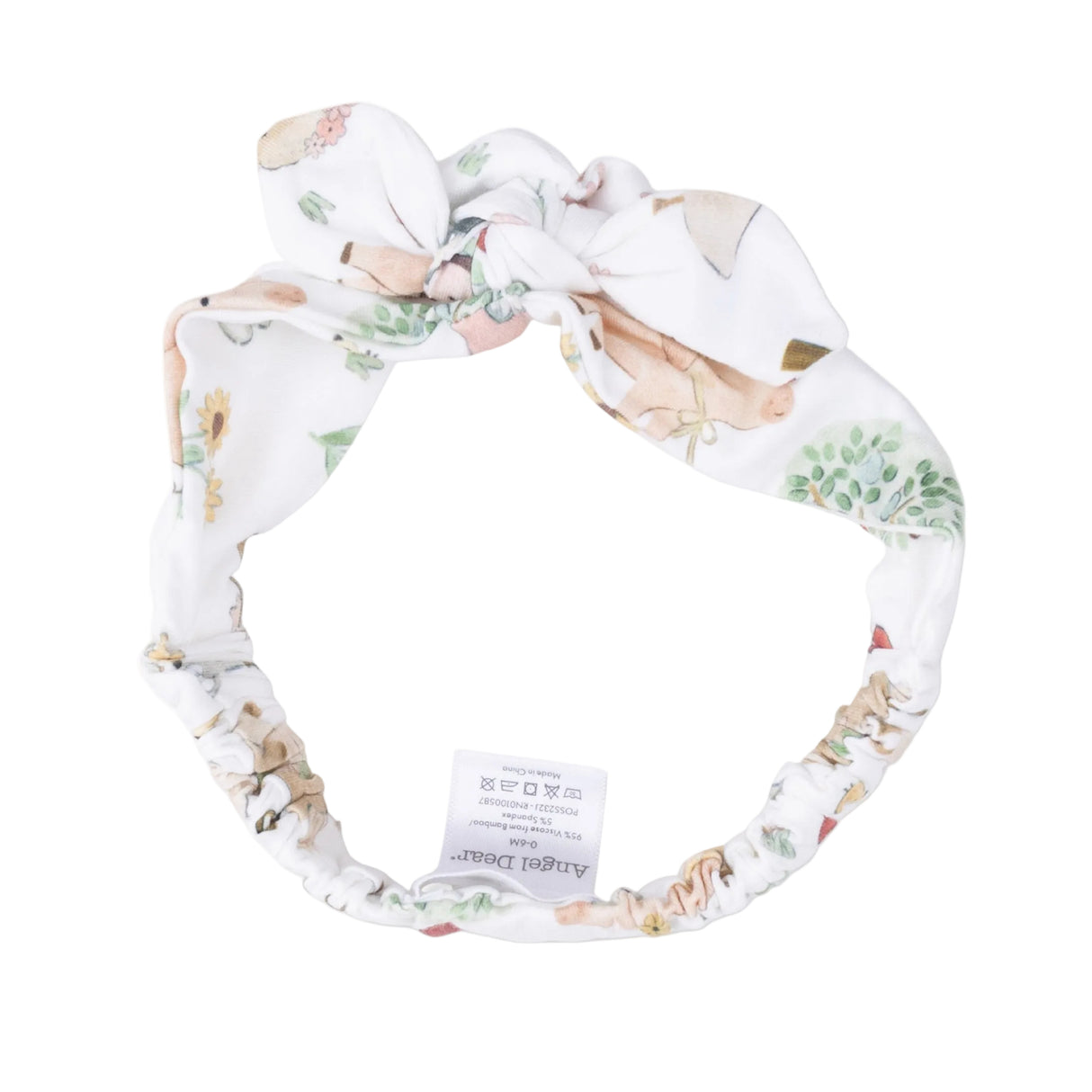 Cute Farm Animals Pink - Knot Headband