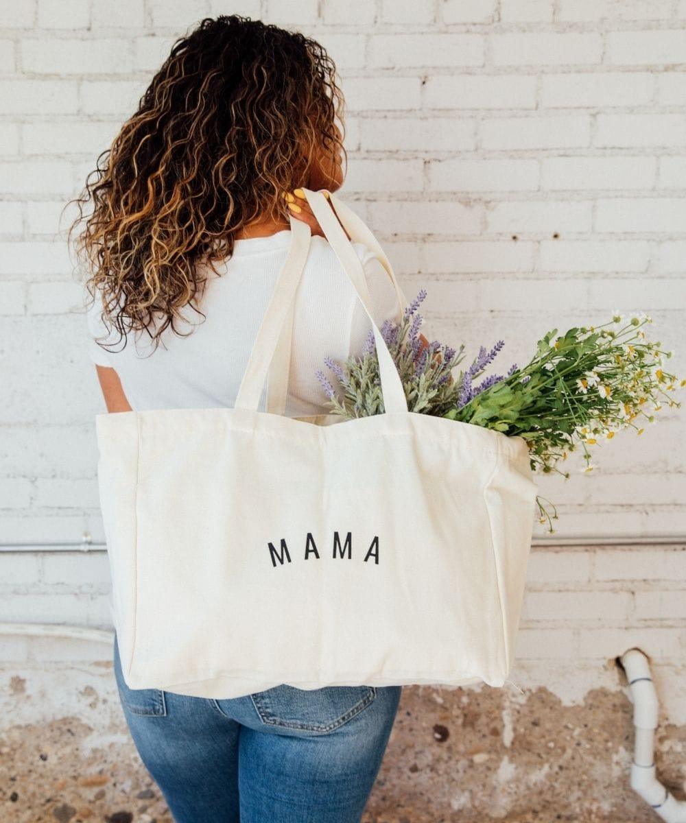 Mama Canvas Tote Bag - HoneyBug