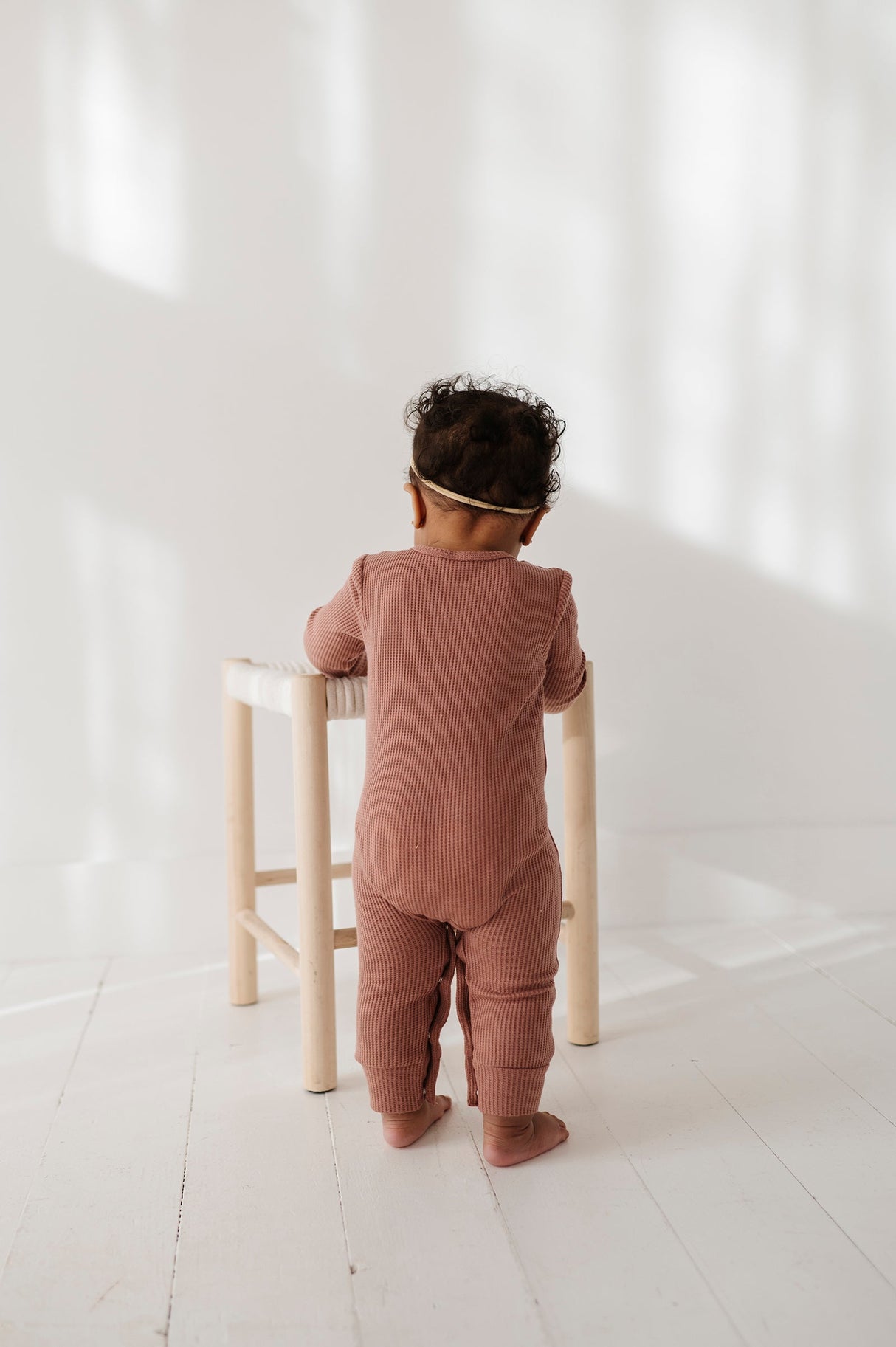 Waffle Romper - HoneyBug