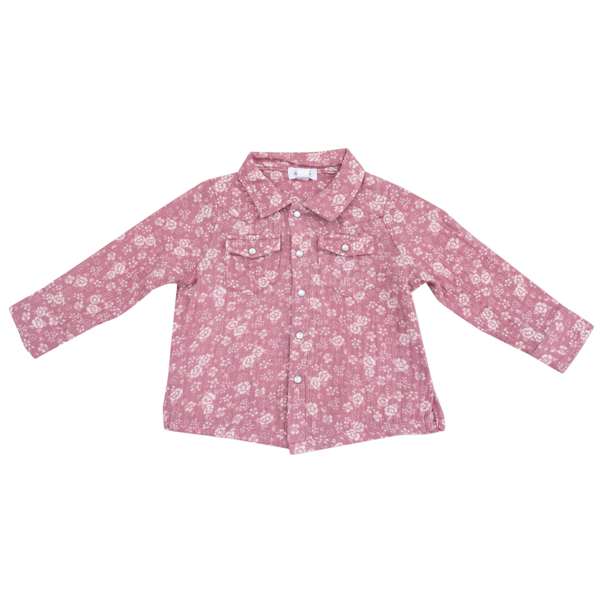 Long Sleeve Western Pearl Snap Shirt - HoneyBug