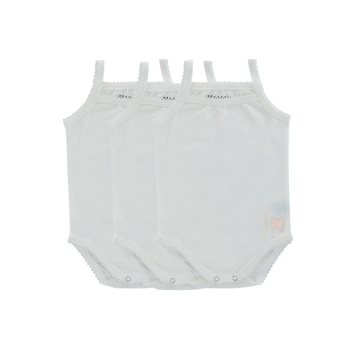 Basic White, Girl (Three Pack) - HoneyBug