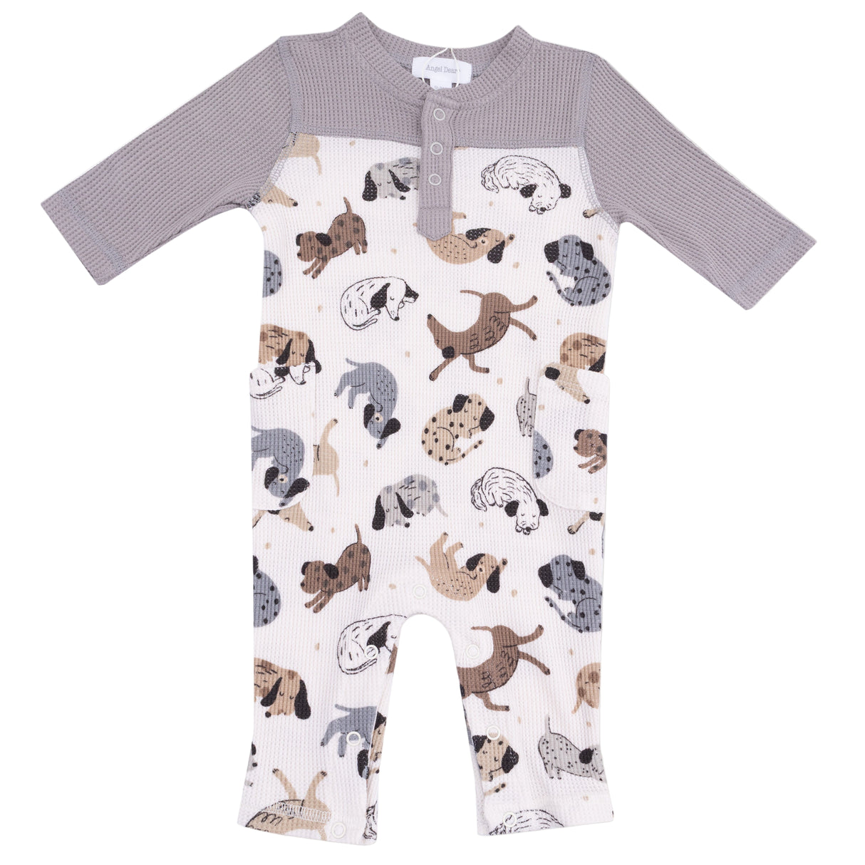 Romper with Contrast Sleeves - HoneyBug