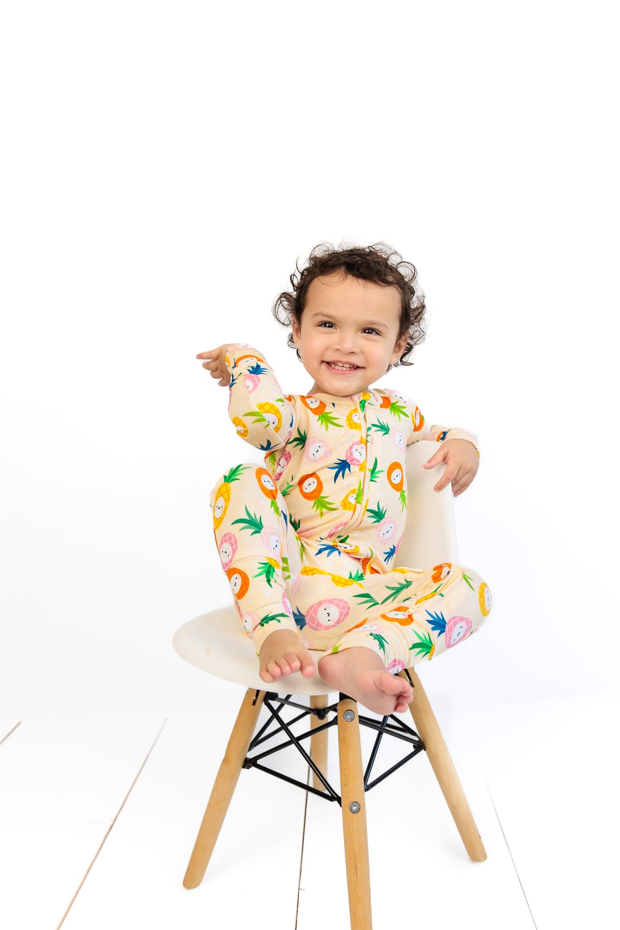 ZIP ROMPER - Kawaii Pineapple - HoneyBug