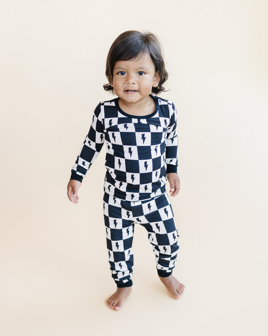 Bamboo Two Piece Set | Checks & Bolts - HoneyBug