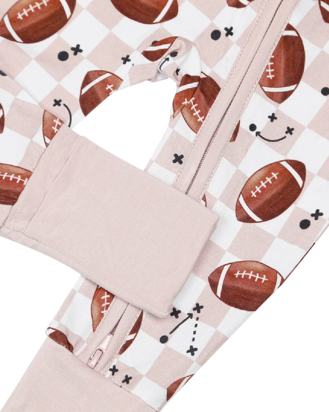 Bamboo Zip Romper | Game Day - HoneyBug