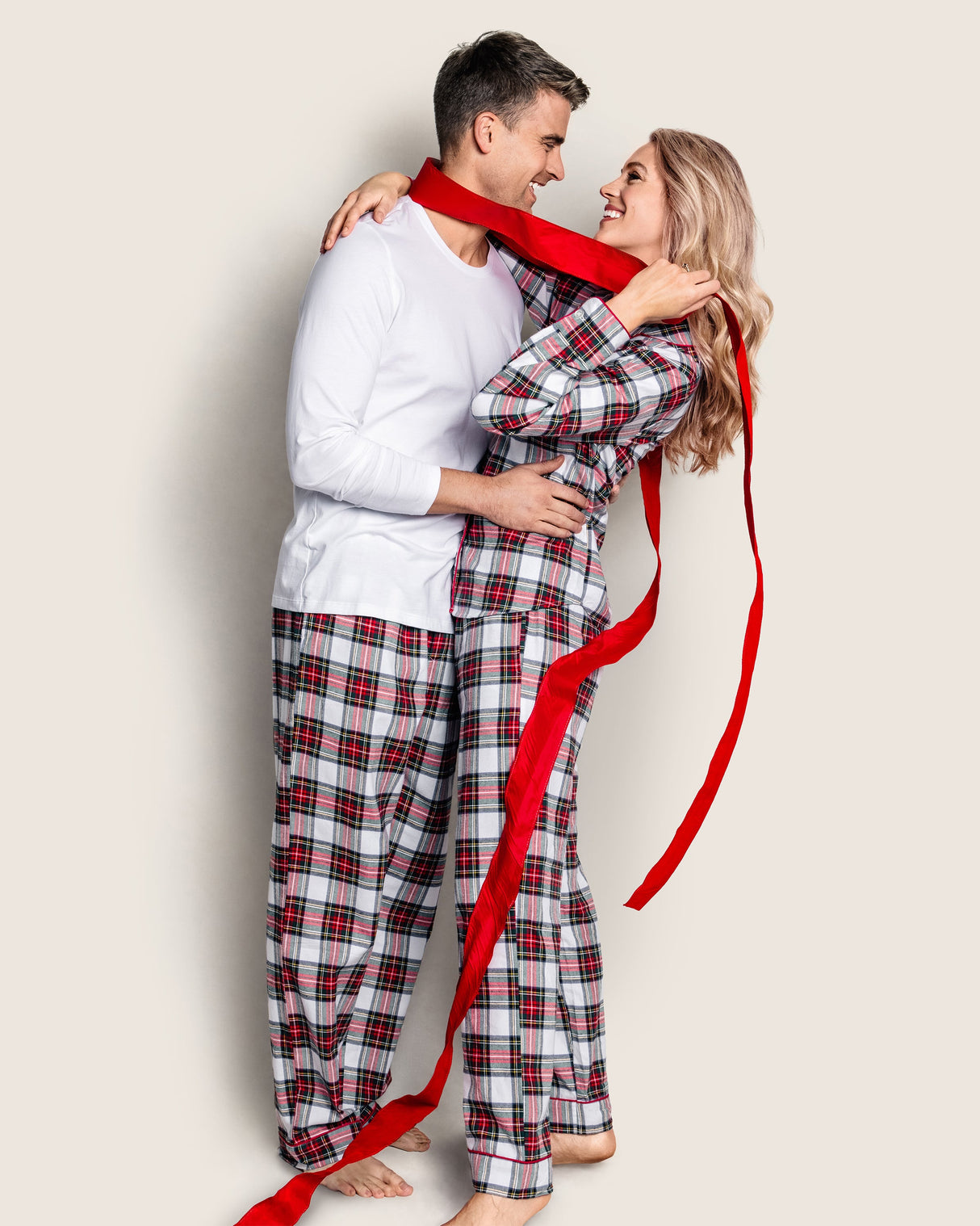 Men's Brushed Twill Pajama Pant in Balmoral Tartan - HoneyBug