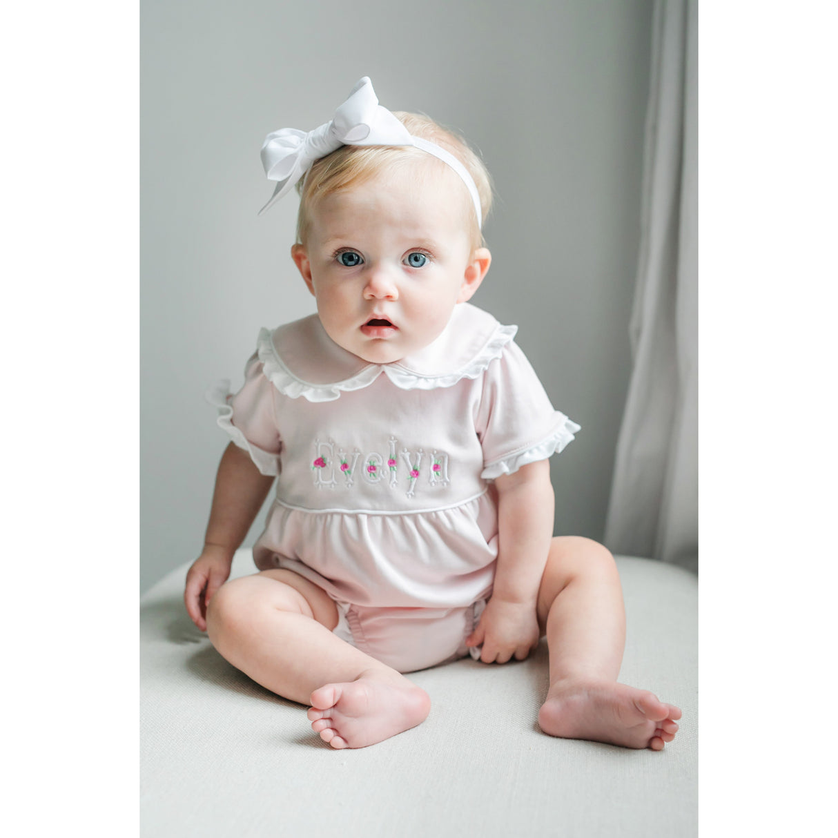 Council Girls' Pima Cotton Bubble - Light Pink - HoneyBug