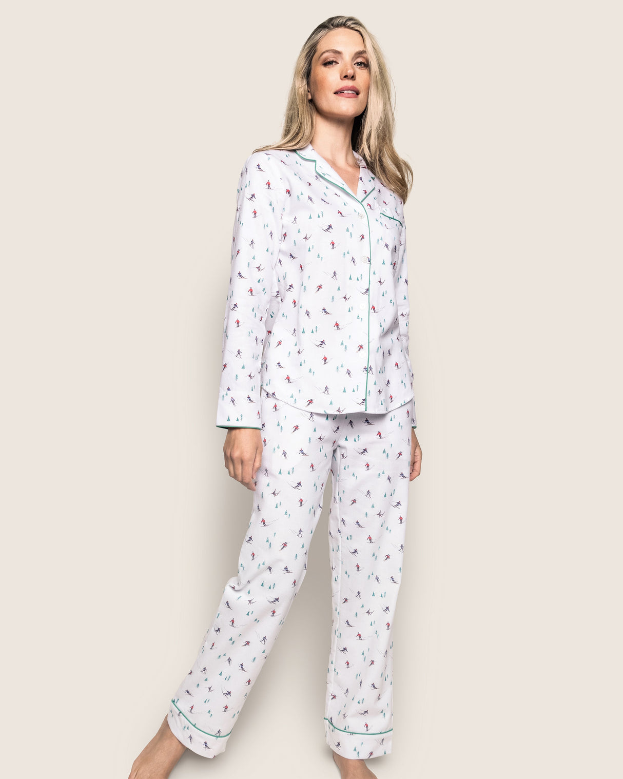 Women's Flannel Pajama Set in Après Ski - HoneyBug
