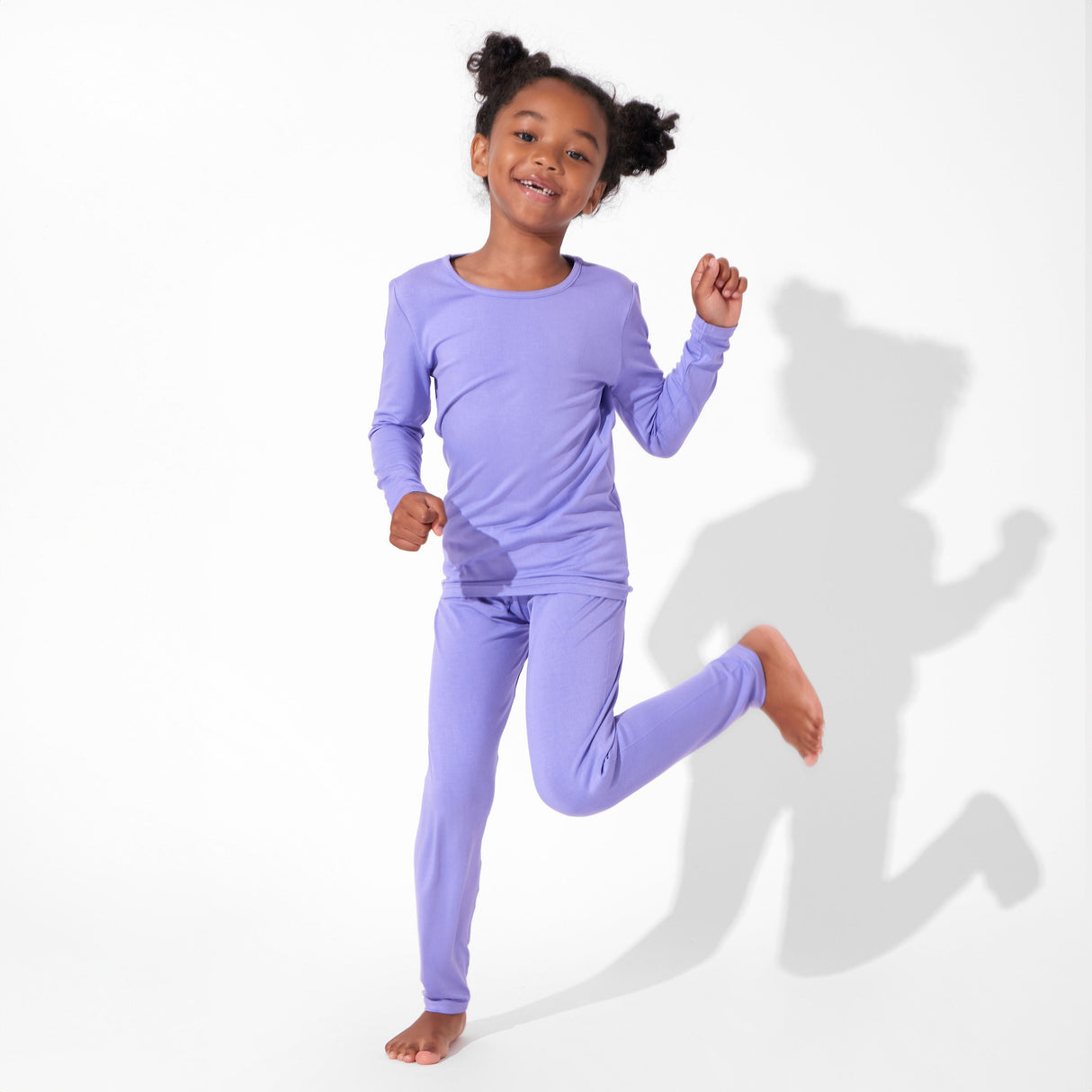 Poppin Purple Bamboo Kids Pajamas - HoneyBug