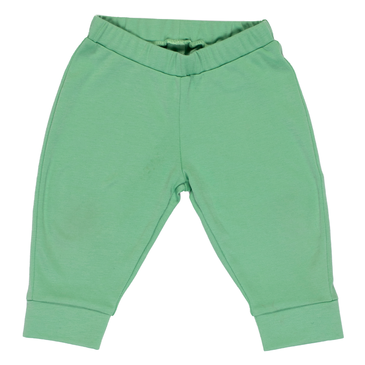100% Peruvian Pima Cotton Jogger pants in Grass Green - HoneyBug
