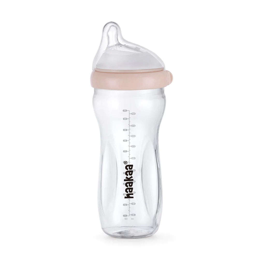Haakaa Generation 3 Glass Baby Bottle 10 oz/300 ml, 1 PK - HoneyBug