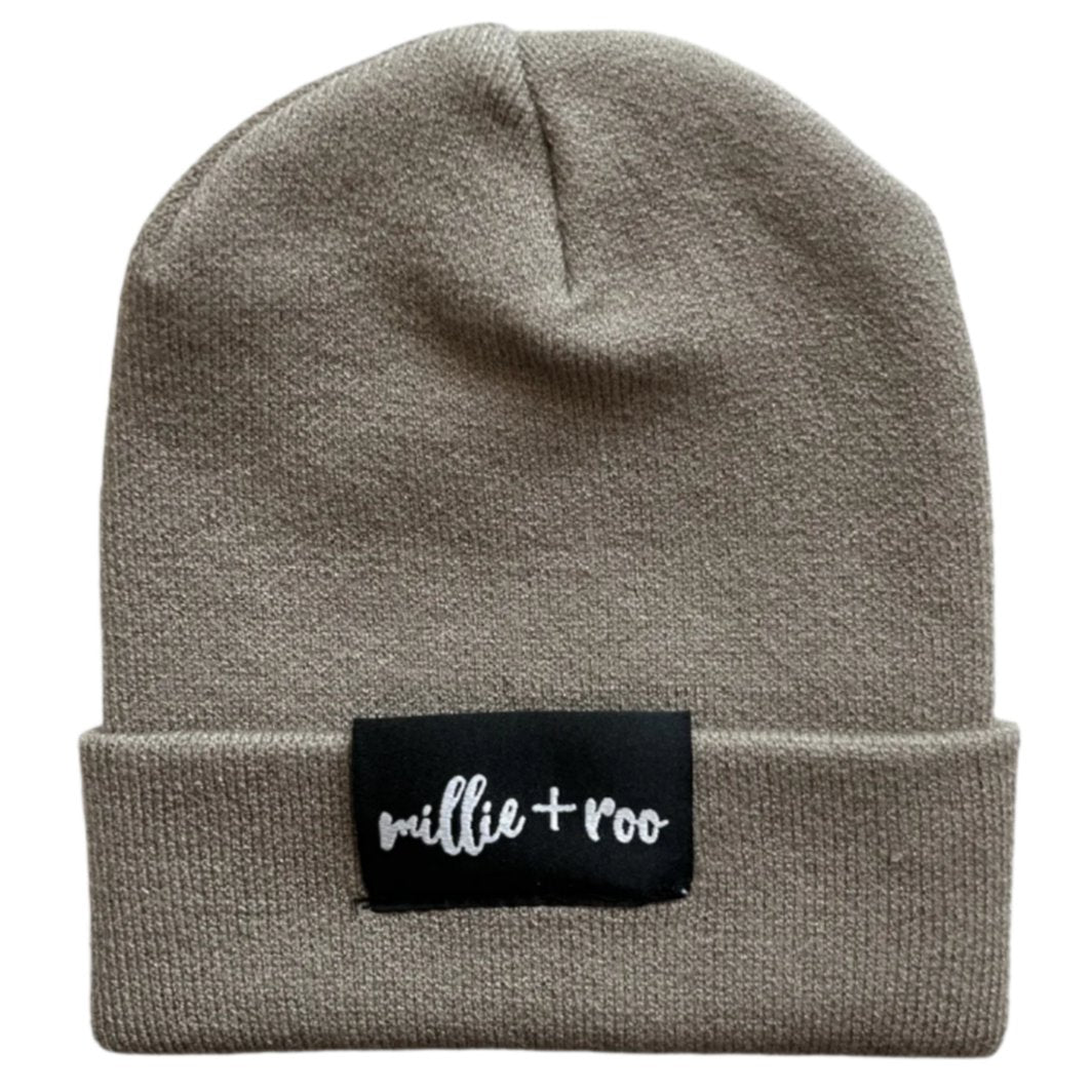 BAMBOO CUFF BEANIE- Mushroom - HoneyBug