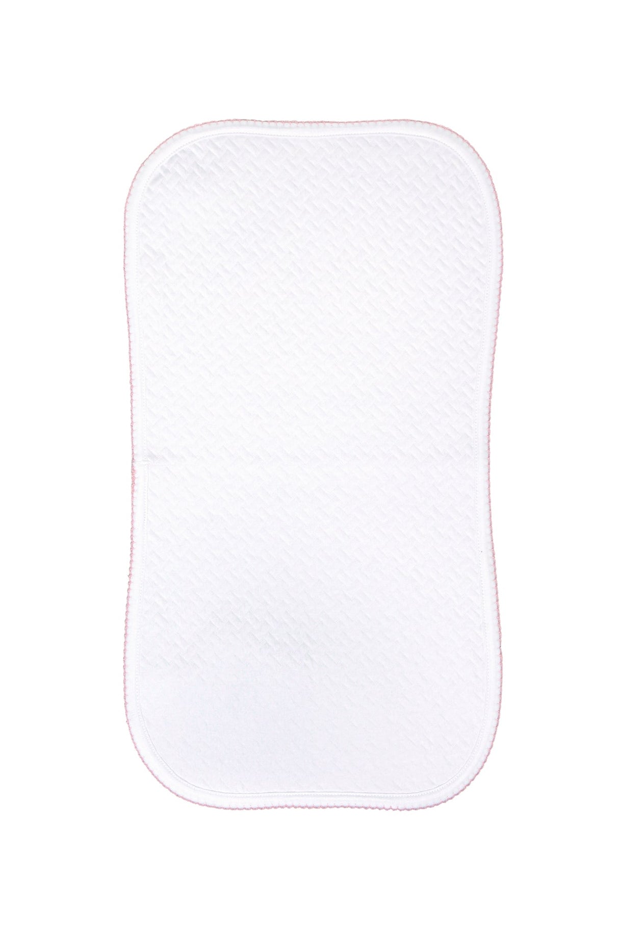 Basket Weave Baby Burp Cloth - HoneyBug
