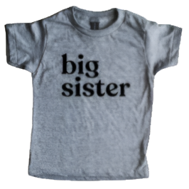 Big Sister Modern Baby and Kids Tee - HoneyBug