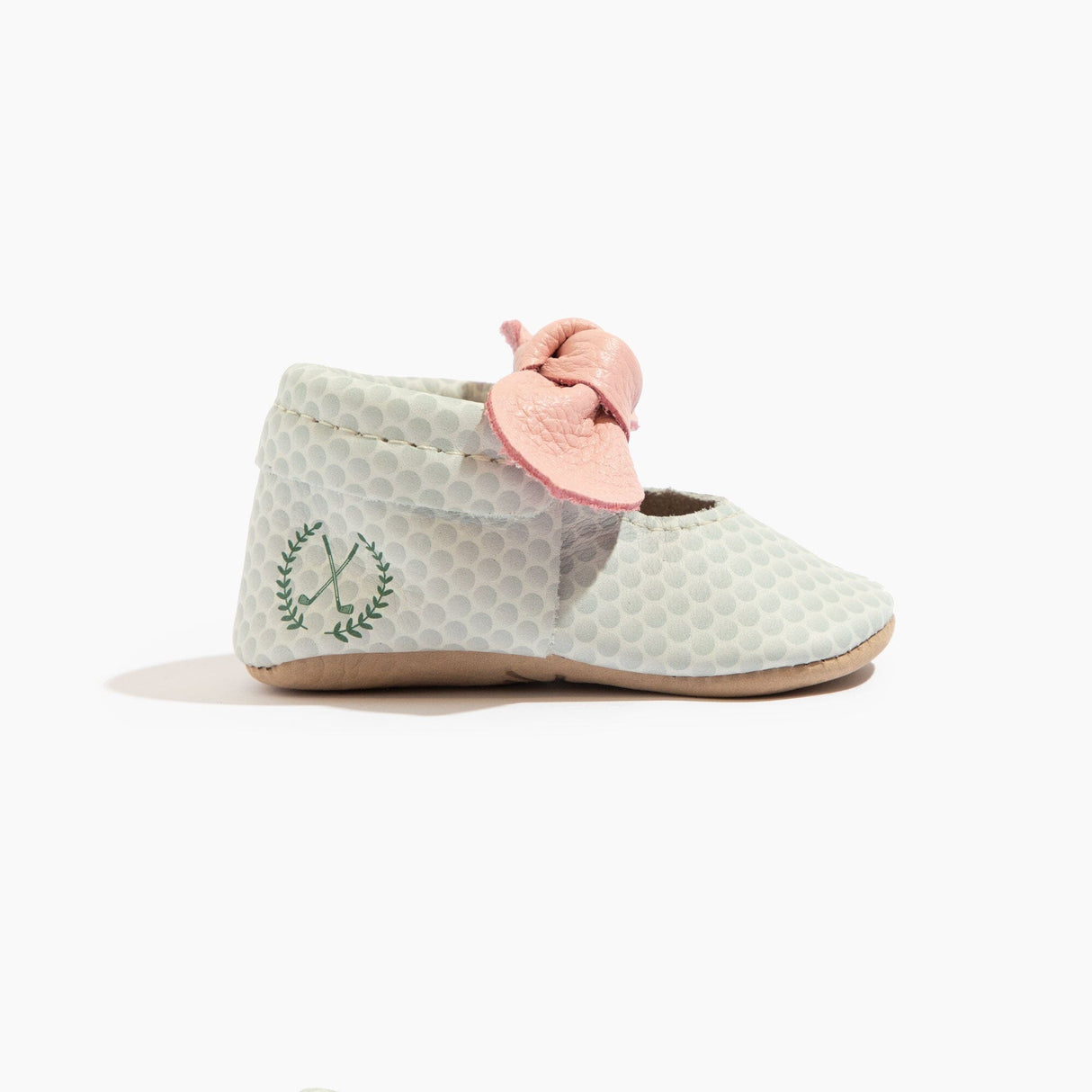Birdie Knotted Bow Baby Shoe - HoneyBug