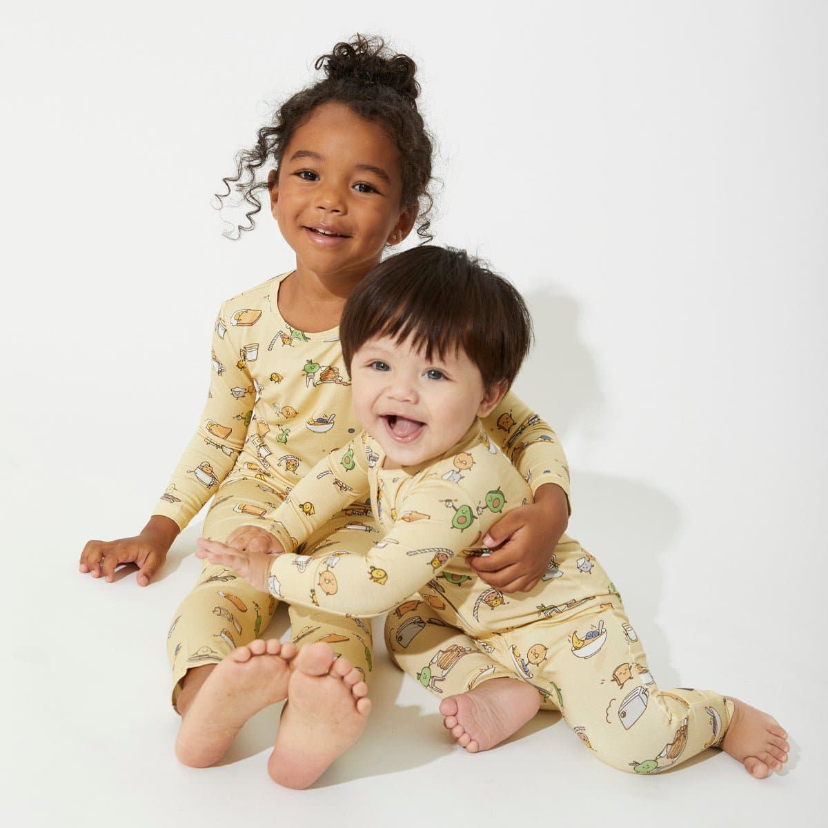 Love You Brunches Bamboo Kids Pajamas - HoneyBug