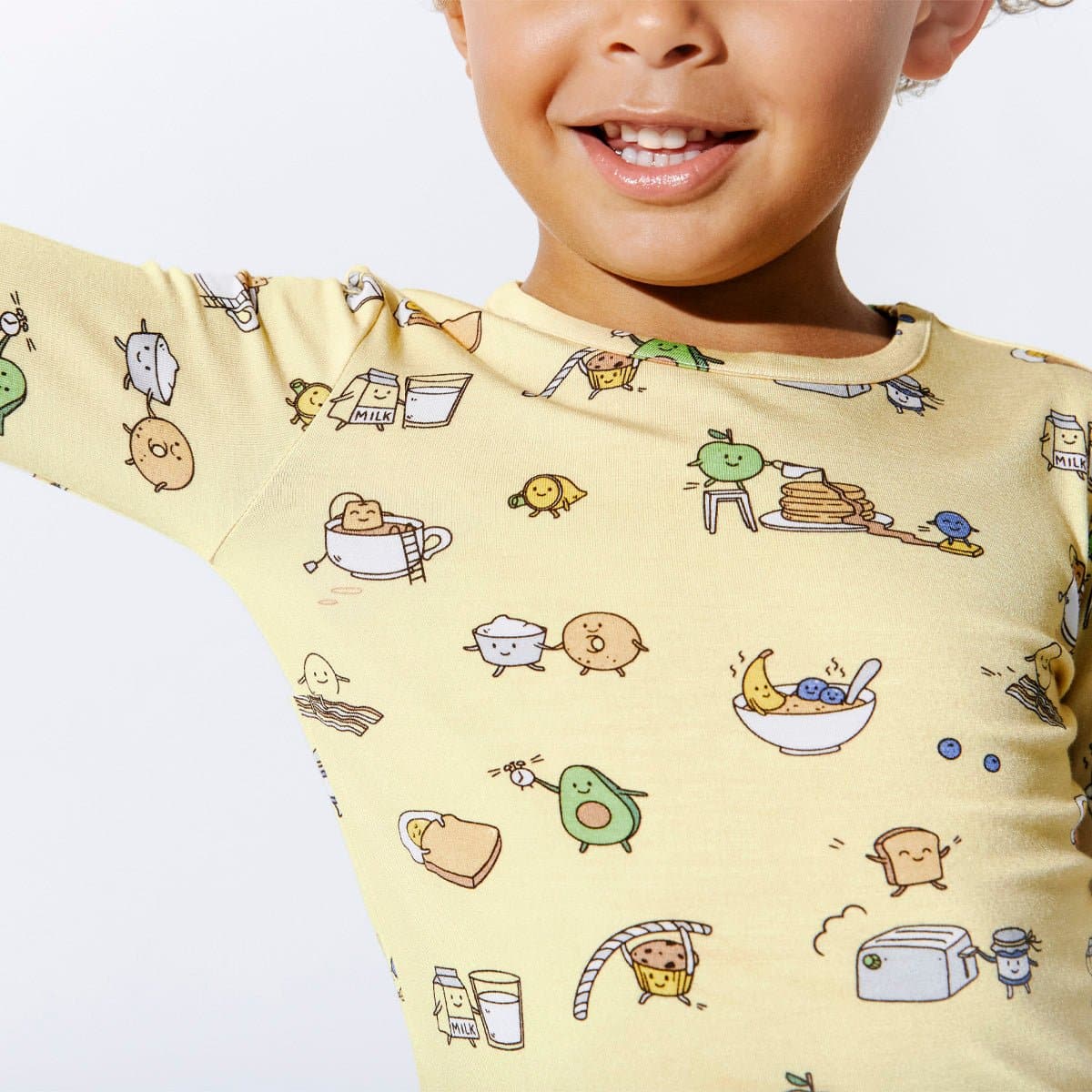 Love You Brunches Bamboo Kids Pajamas - HoneyBug