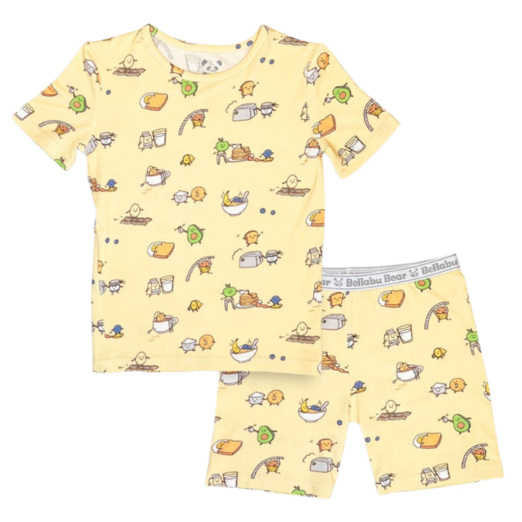 Love You Brunches Bamboo Kids Pajama Short Set - HoneyBug