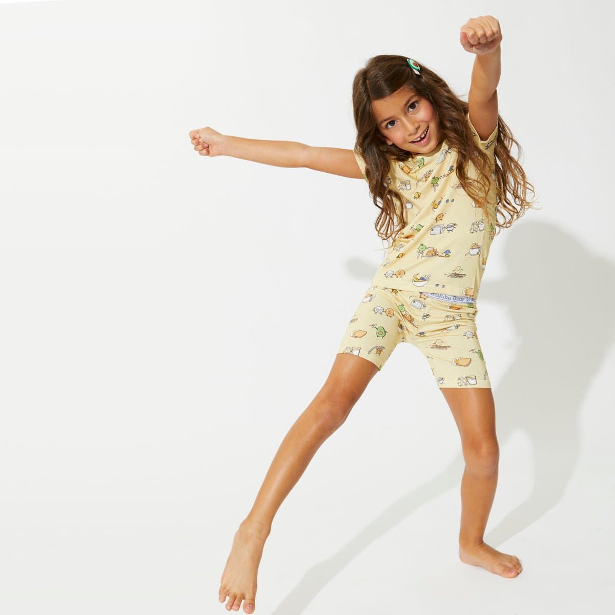 Love You Brunches Bamboo Kids Pajama Short Set - HoneyBug