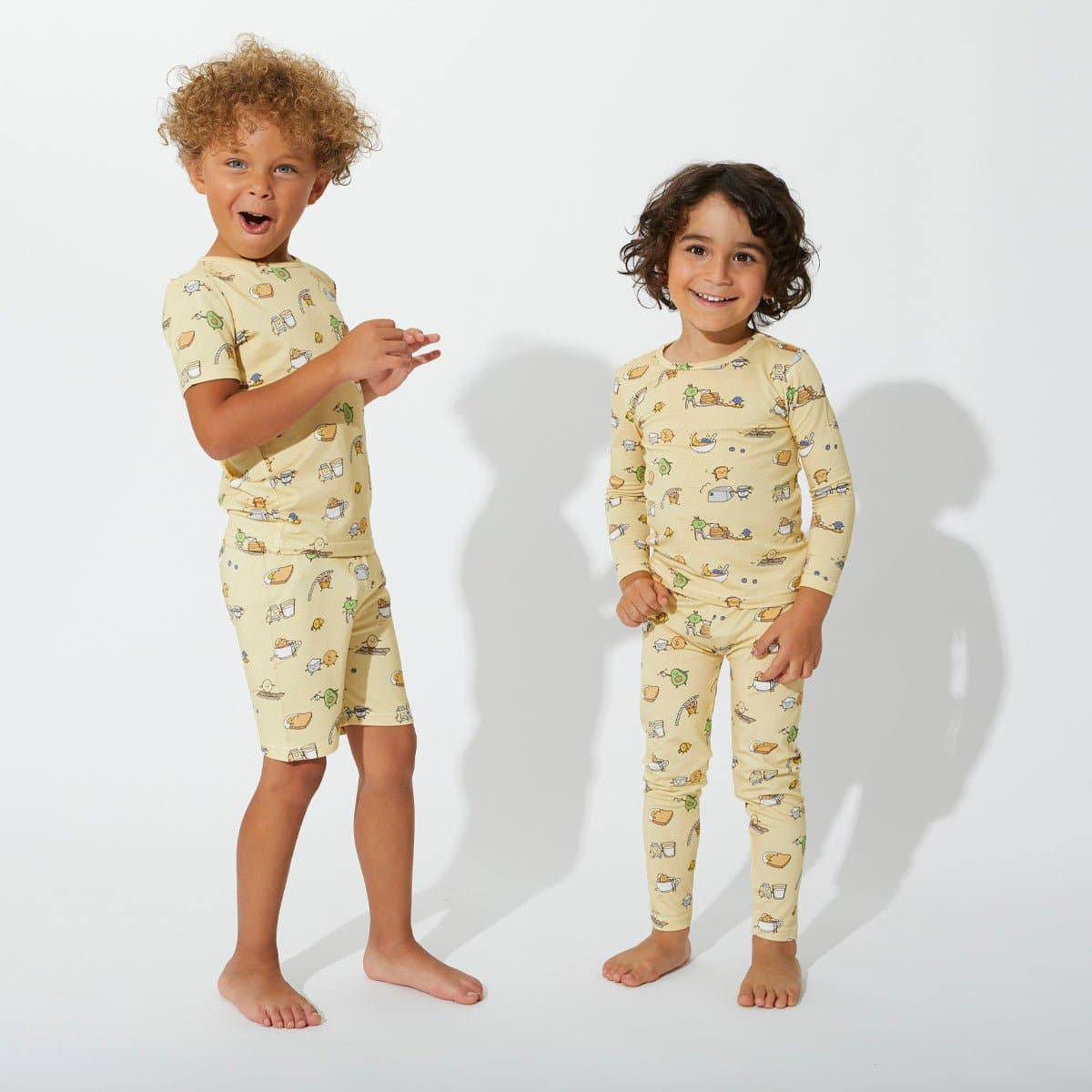 Love You Brunches Bamboo Kids Pajama Short Set - HoneyBug