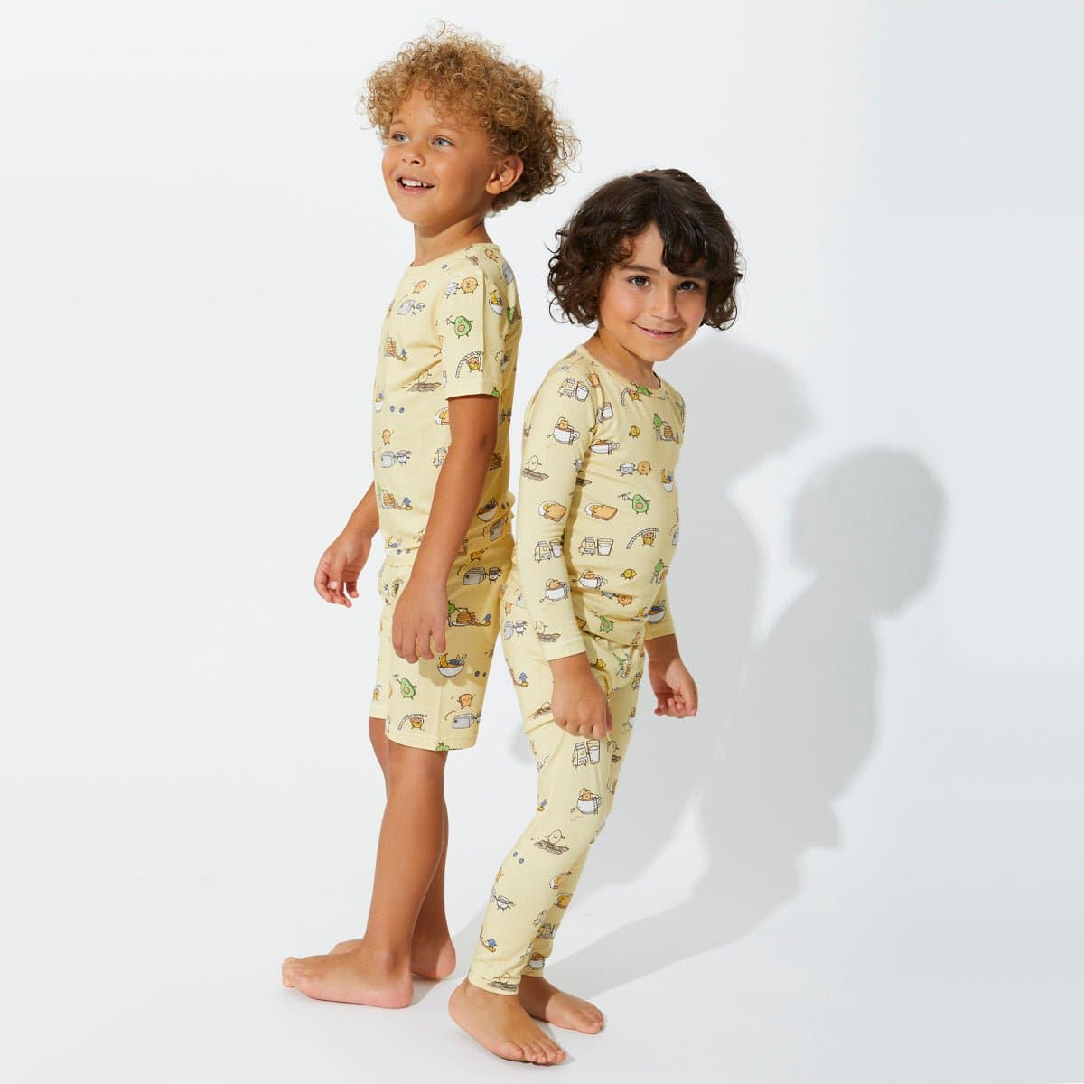 Love You Brunches Bamboo Kids Pajama Short Set - HoneyBug
