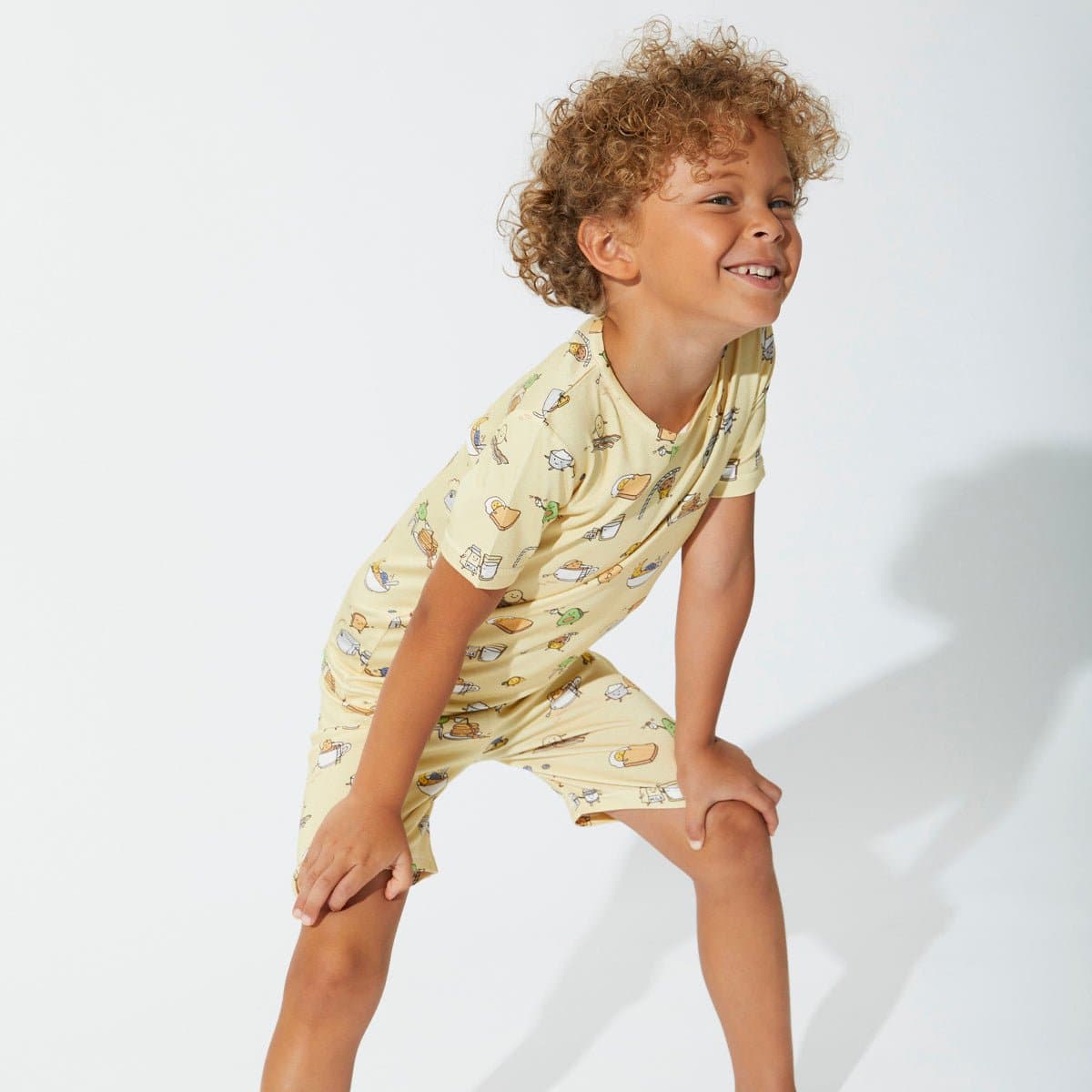 Love You Brunches Bamboo Kids Pajama Short Set - HoneyBug